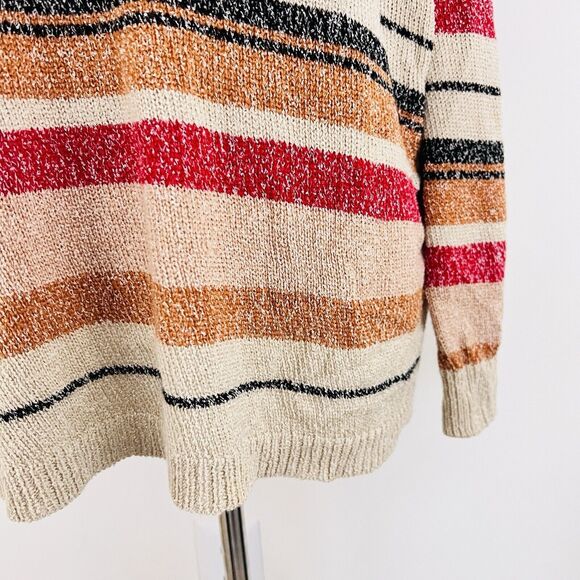 Cozy Striped Crew Neck Sweater - Picture 4 of 8
